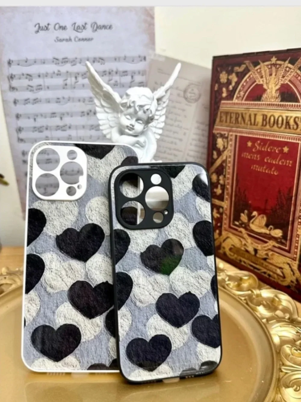 2 item.iphone13/13pro/13promax/iphone14 plus/14pro/14promax heart Case